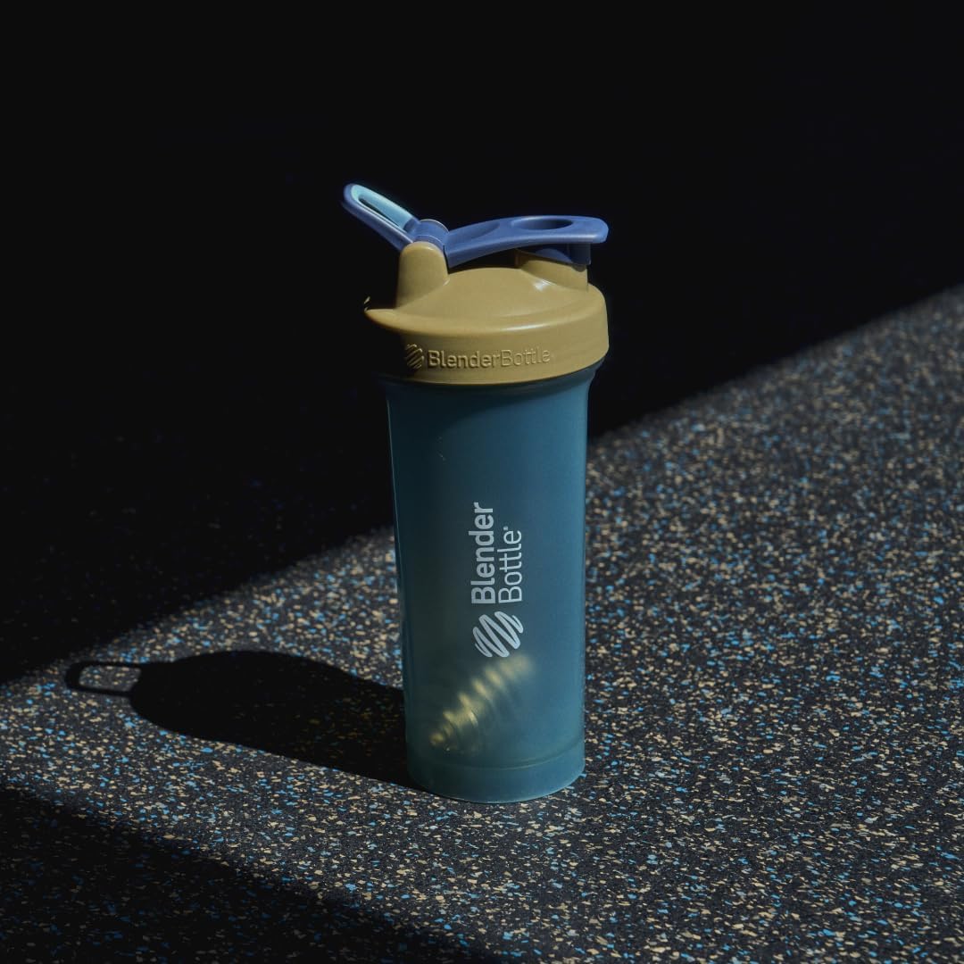 BlenderBottle Classic V2 Plastic Shaker Bottle 28 oz Tan/Orange