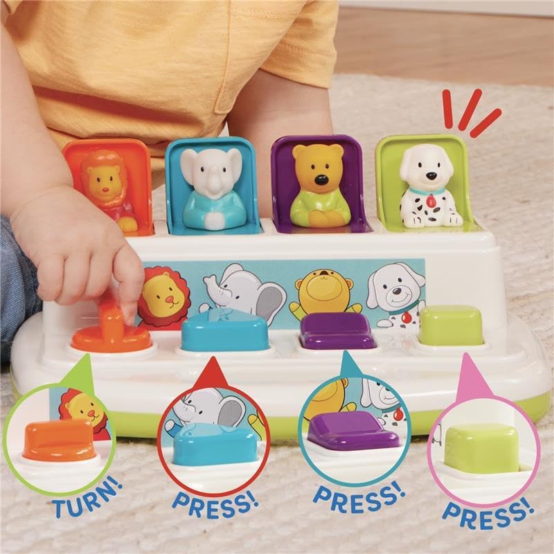 Battat Pop-Up Pals Toddler Activity Toy