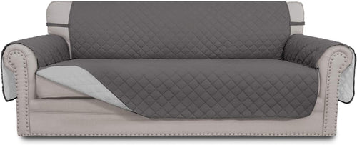 Easy-Going Reversible Water Resistant Sofa Cover for 3 Cushion Couch – Non-Slip Pet Friendly Slipcover, Gray/Light Gray