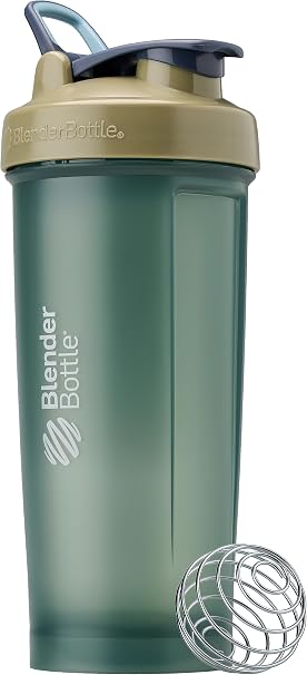BlenderBottle Classic V2 Plastic Shaker Bottle 28 oz Tan/Orange