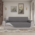 Easy-Going Reversible Water Resistant Sofa Cover for 3 Cushion Couch – Non-Slip Pet Friendly Slipcover, Gray/Light Gray