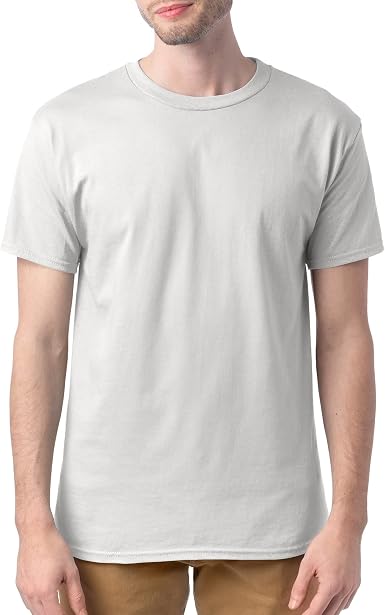 Hanes Men's Essential Crewneck Cotton T-Shirt Pack (4 or 6 Pack)