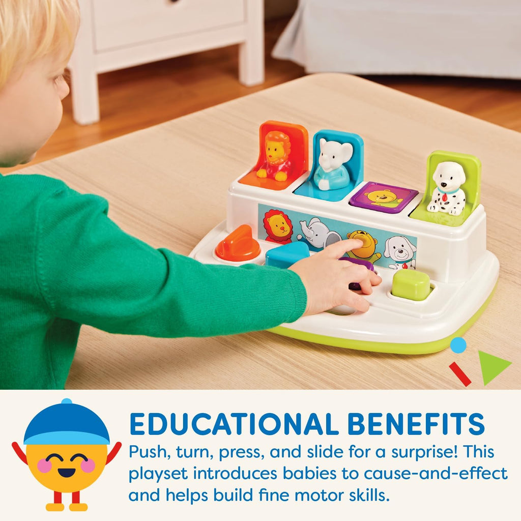 Battat Pop-Up Pals Toddler Activity Toy
