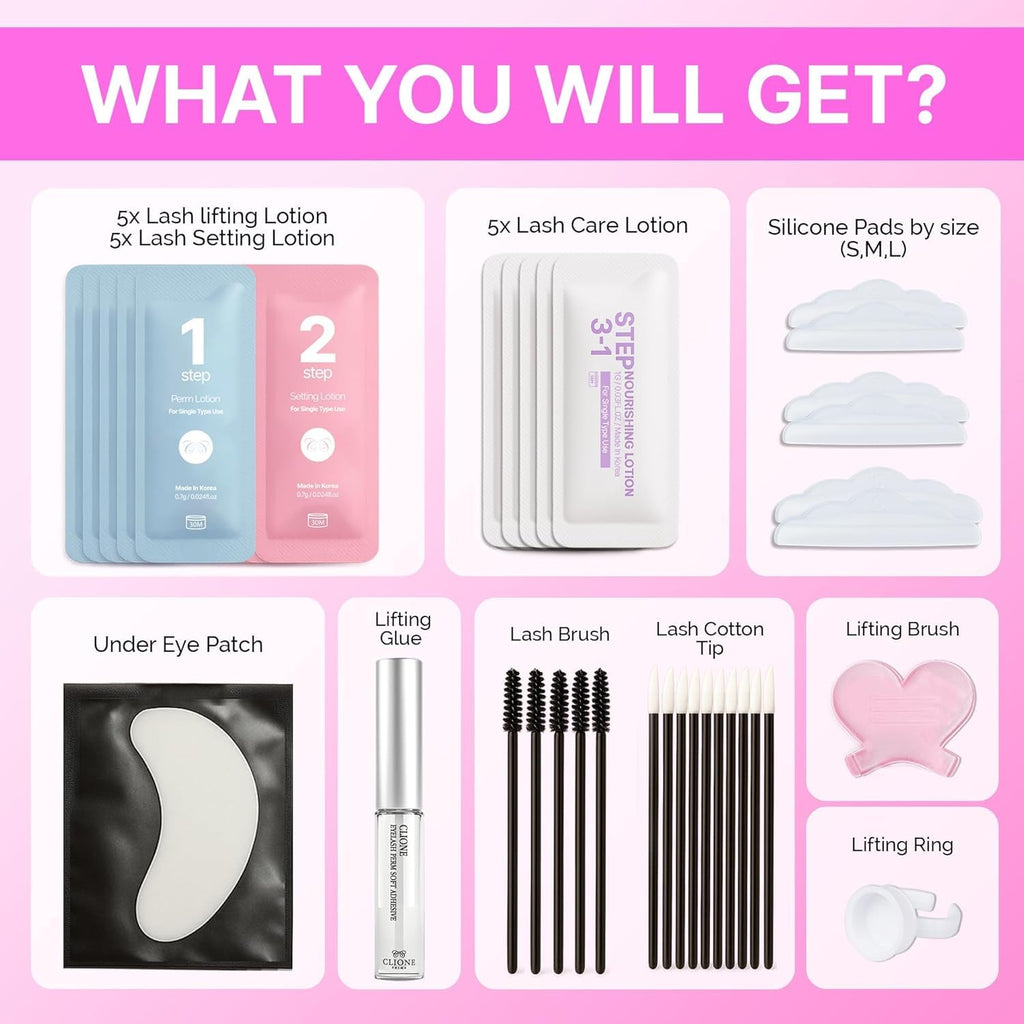 Korean Lash Lift Kit – 5 Treatment Set