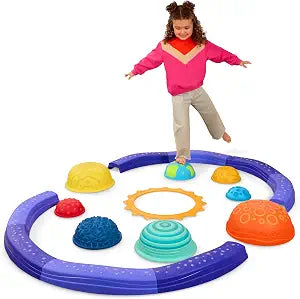 Kids Balance Beam & Sensory Stepping Stones Set
