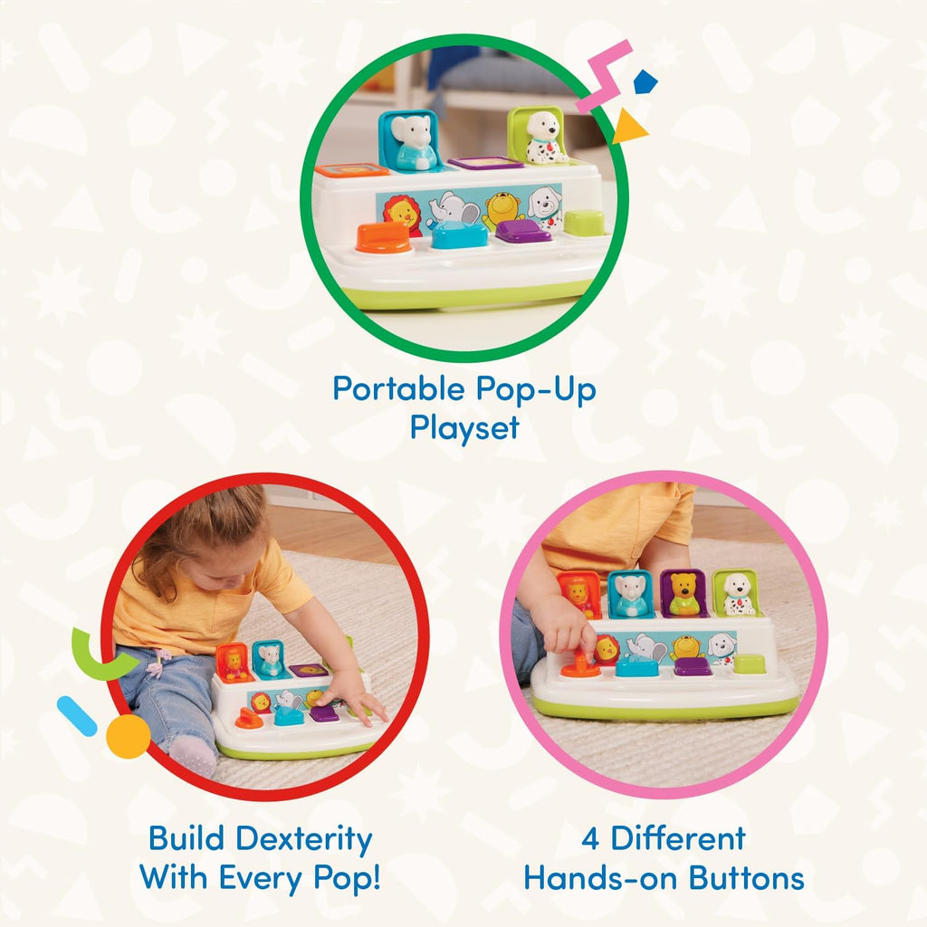 Battat Pop-Up Pals Toddler Activity Toy