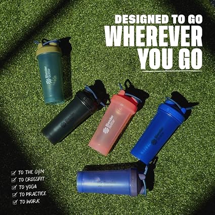 BlenderBottle Classic V2 Plastic Shaker Bottle 28 oz Tan/Orange