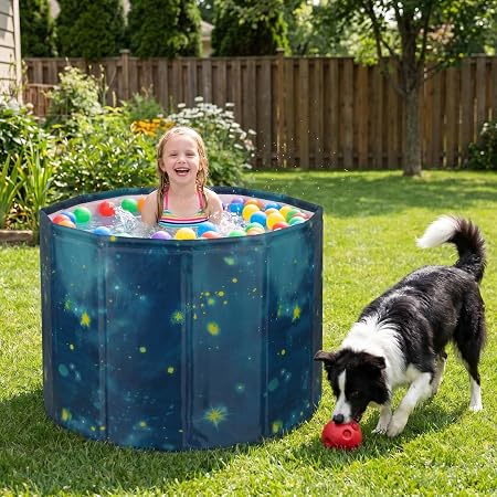 Portable Foldable Ice Bath Tub for Adults – Cold Plunge Recovery Tub (Blue)