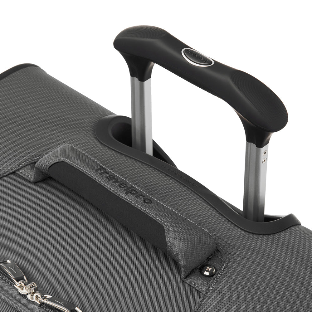 Travelpro Maxlite 5 Softside Expandable Luggage with 4 Spinner Wheels, Lightweight Suitcase, Men and Women ( Shadow Grey , Checked-Medium 25-Inch ) Shadow Grey Checked Medium 25 Inch U14