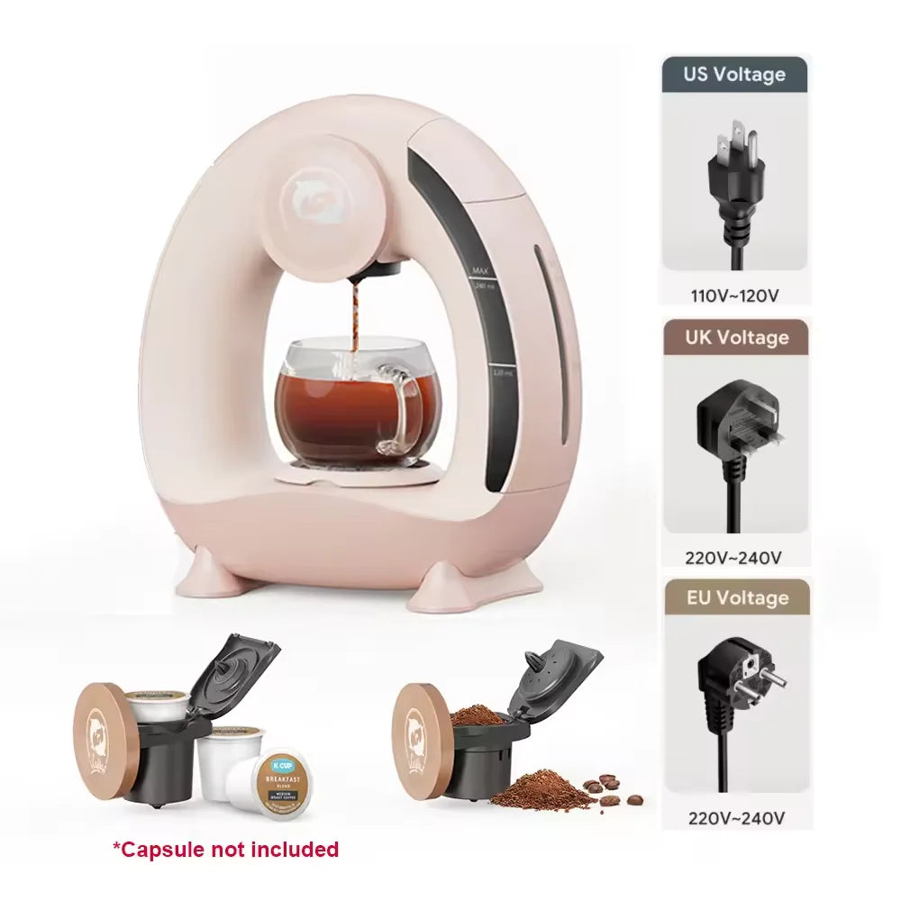 Portable American-Style Coffee Maker | Smart Temperature Control for Home Office Travel