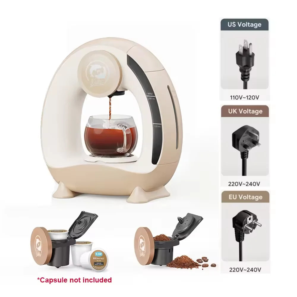 Portable American-Style Coffee Maker | Smart Temperature Control for Home Office Travel