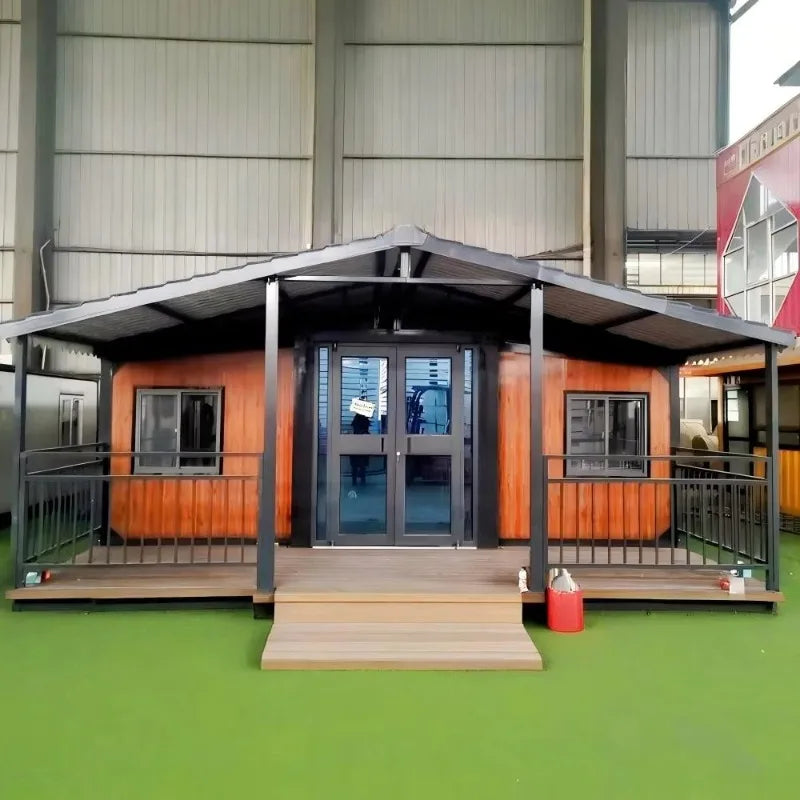 Double Story Duplex Container House Luxury Prefabricated Villa Expandable Container Homes  2-5 Bedrooms with Kitchen Bathroom