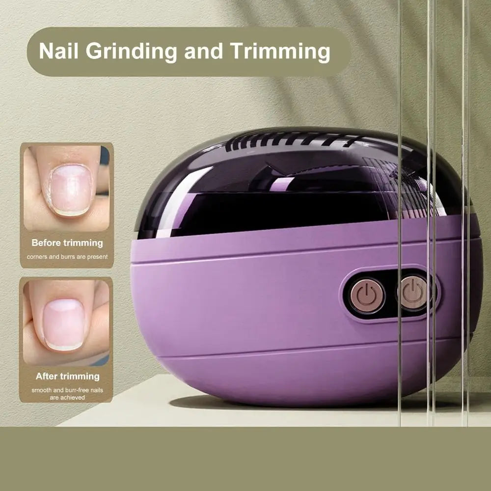 TrimGlow™ Smart Nail Clipper  – Clip & Polish in Seconds