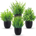 Fake Plants 4 Packs Artificial Plants