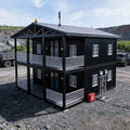 Double Story Duplex Container House Luxury Prefabricated Villa Expandable Container Homes  2-5 Bedrooms with Kitchen Bathroom