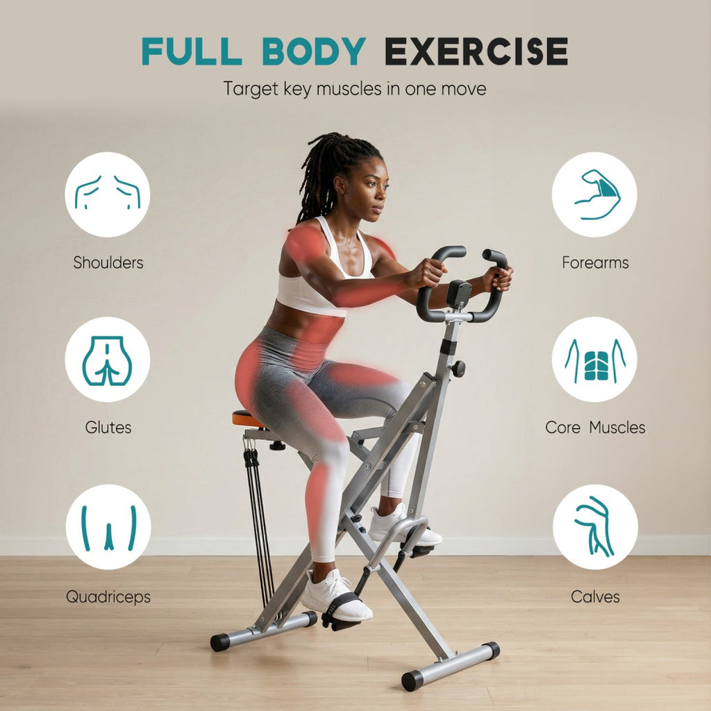 Home Squat Machine, A 330-pound Weight-bearing Lower Body Exercise Equipment With Adjustable Resistance, Foldable Fitness Machine